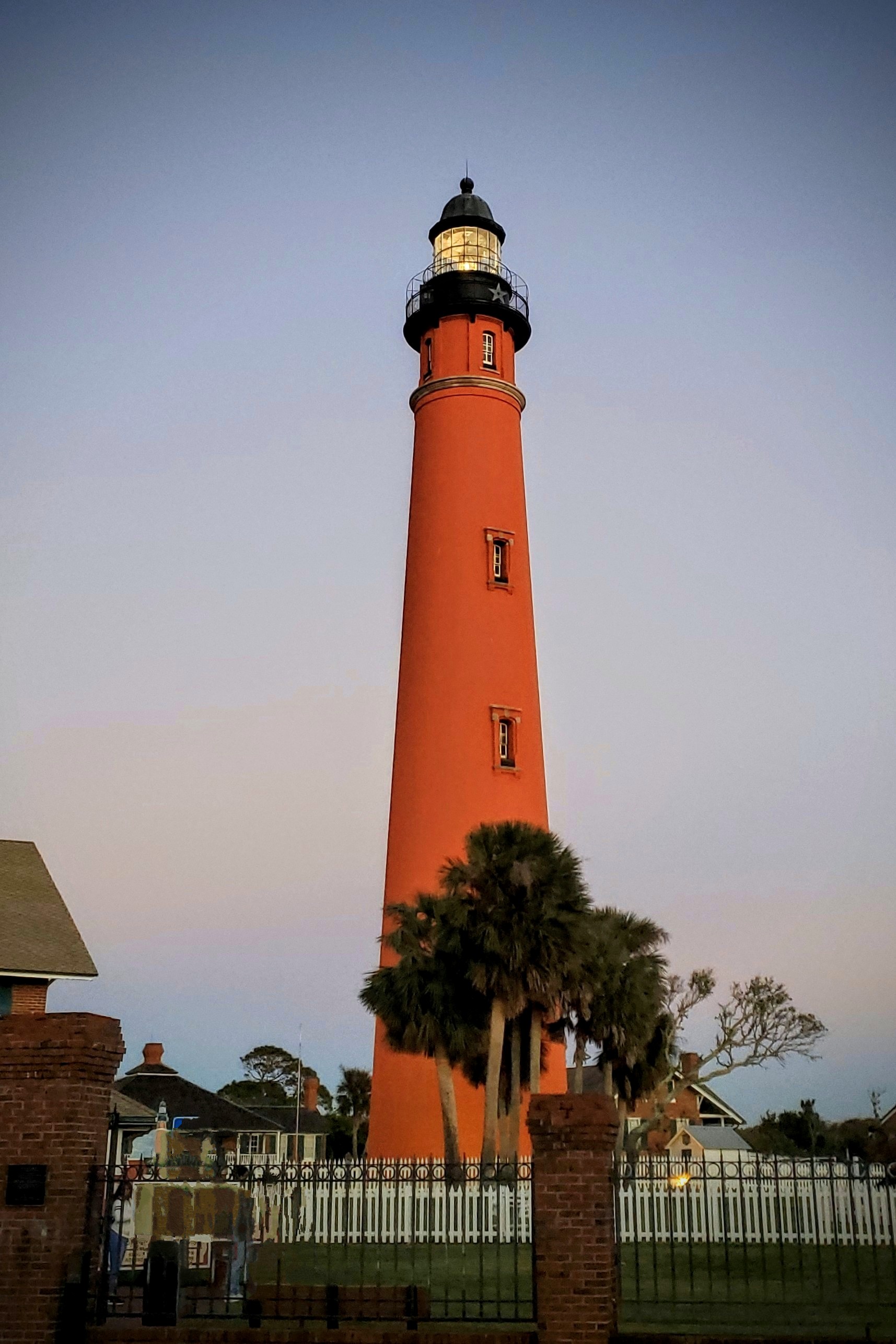 The Ponce de Leon Inlet Lighthouse in evening light